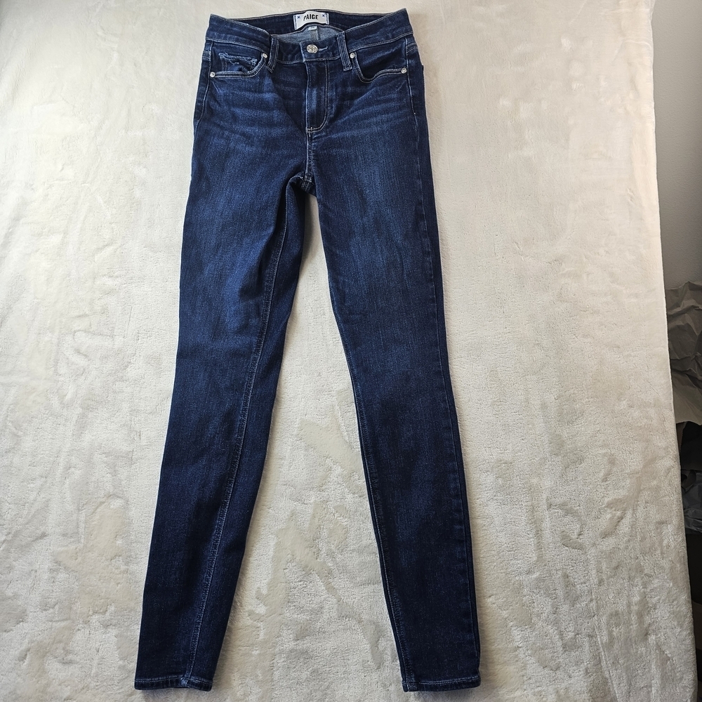 PAIGE Jeans Womens 26 Dark Blue Hoxton Ultra Skinny